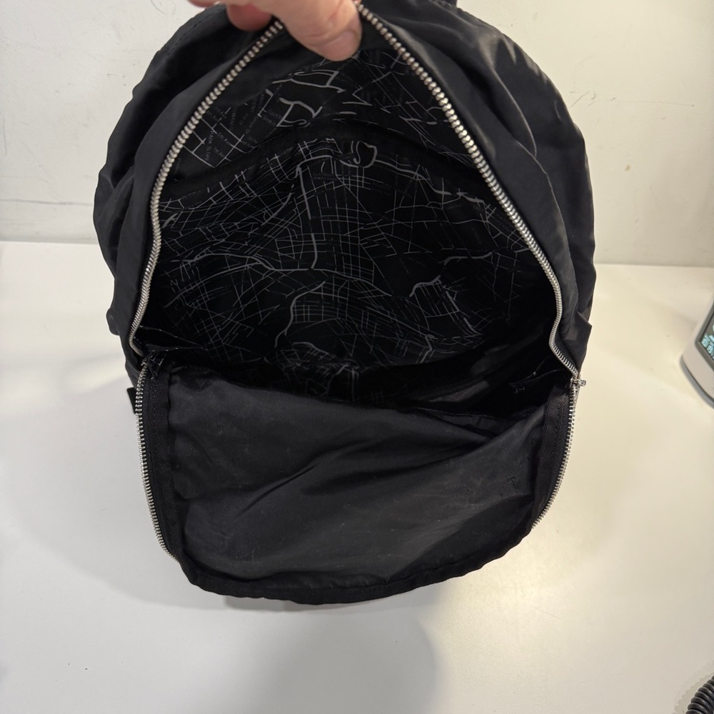 State Double Pockets Medium Backpack Black Back T… - image 5